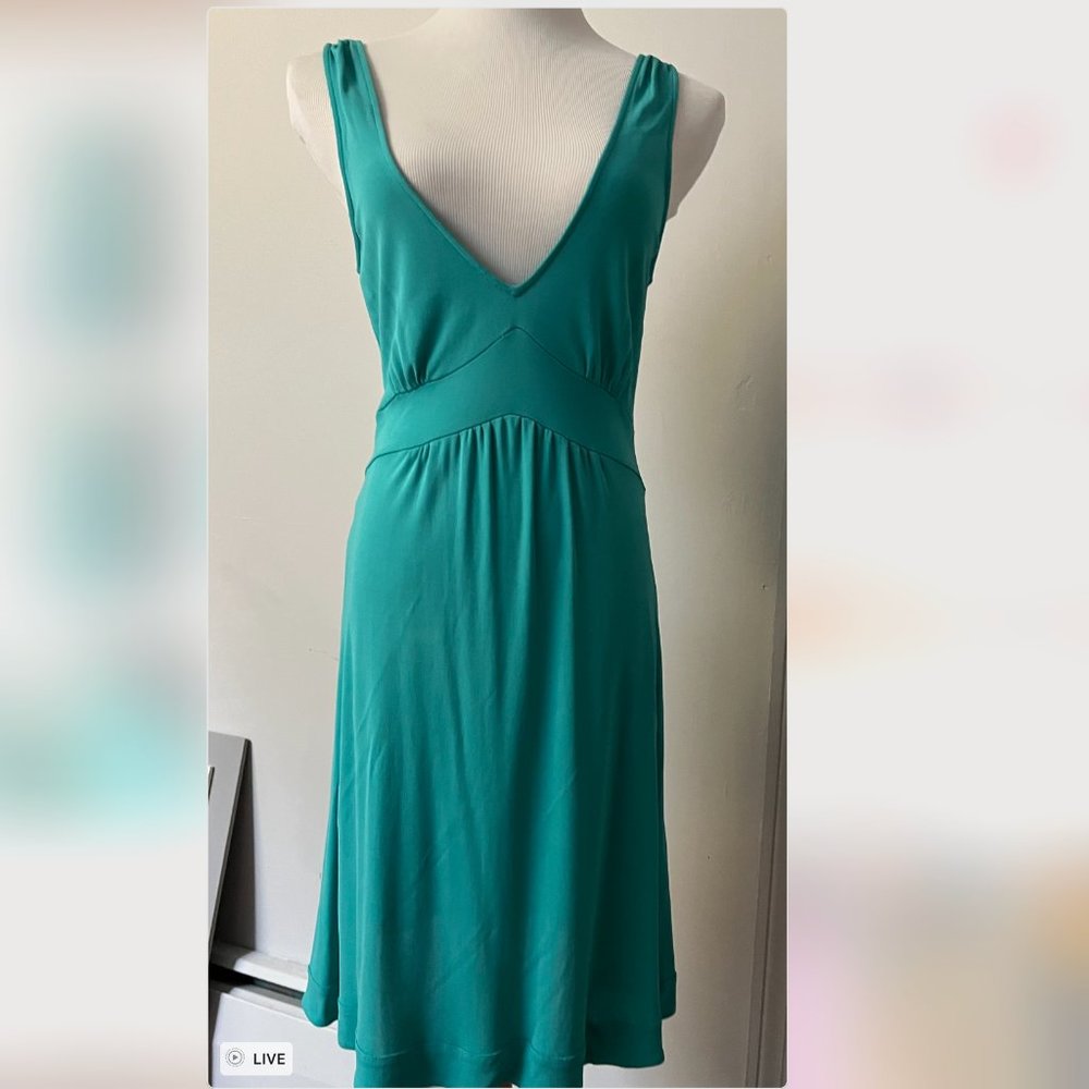 Vintage DVF aqua Rayon dress